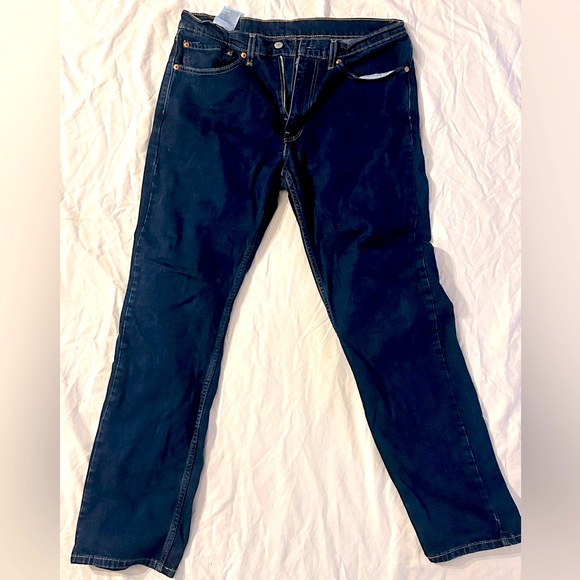 Vintage Levis 505 Blue Jeans - Regular Fit Straight Leg - Red Tab - Size 34 x 32 - Picture 3 of 6